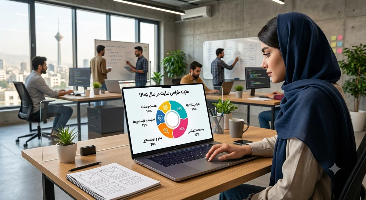 راهنمای جامع هزینه واقعی طراحی سایت و عوامل تأثیرگذار بر قیمت‌گذاری در سال ۱۴۰۵